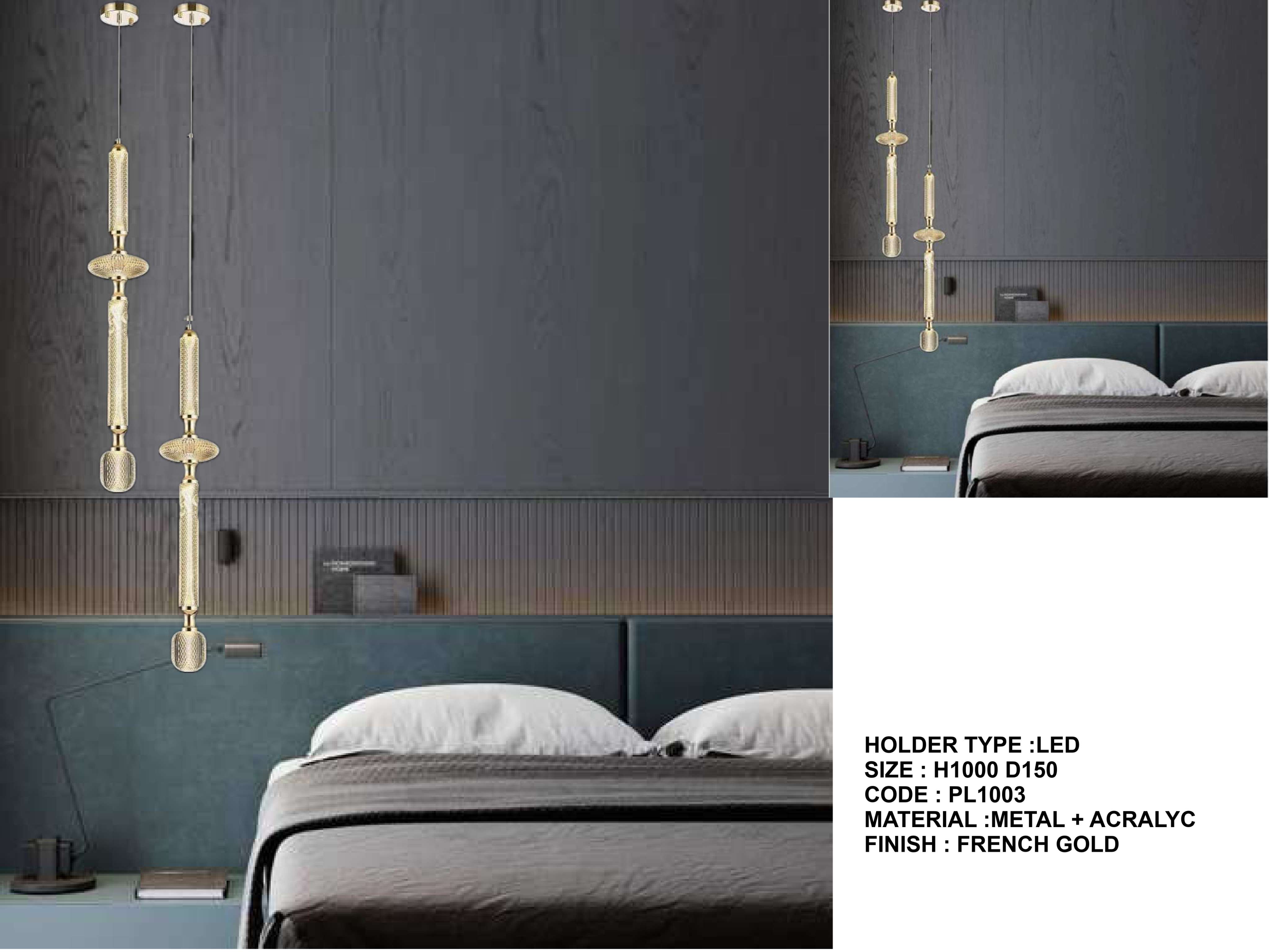 Beyond Lights - French Gold Lamp- LCHL